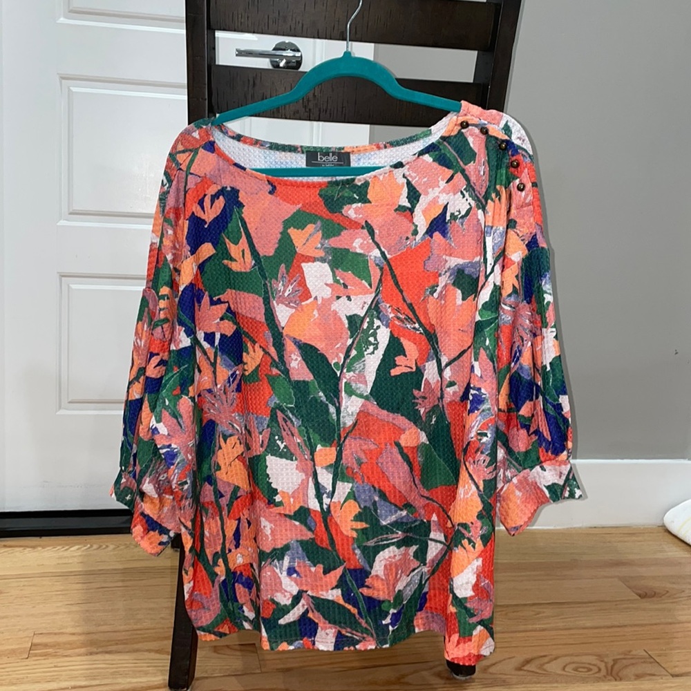 Multi Colored Belle Shirt Plus Size